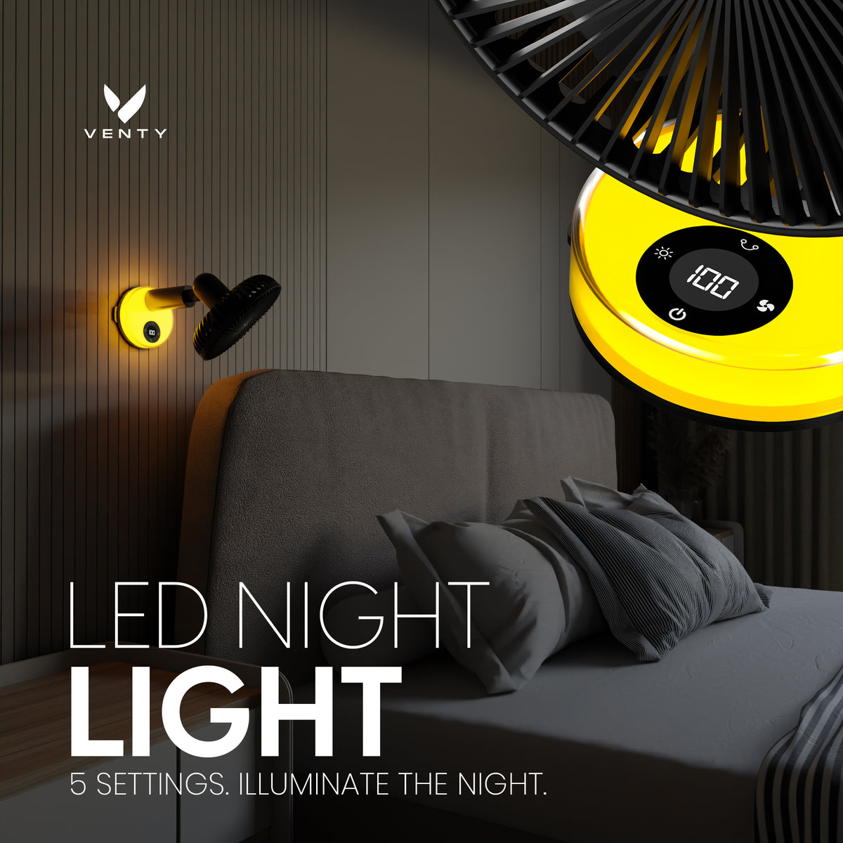 Ventilateur à pince Venty