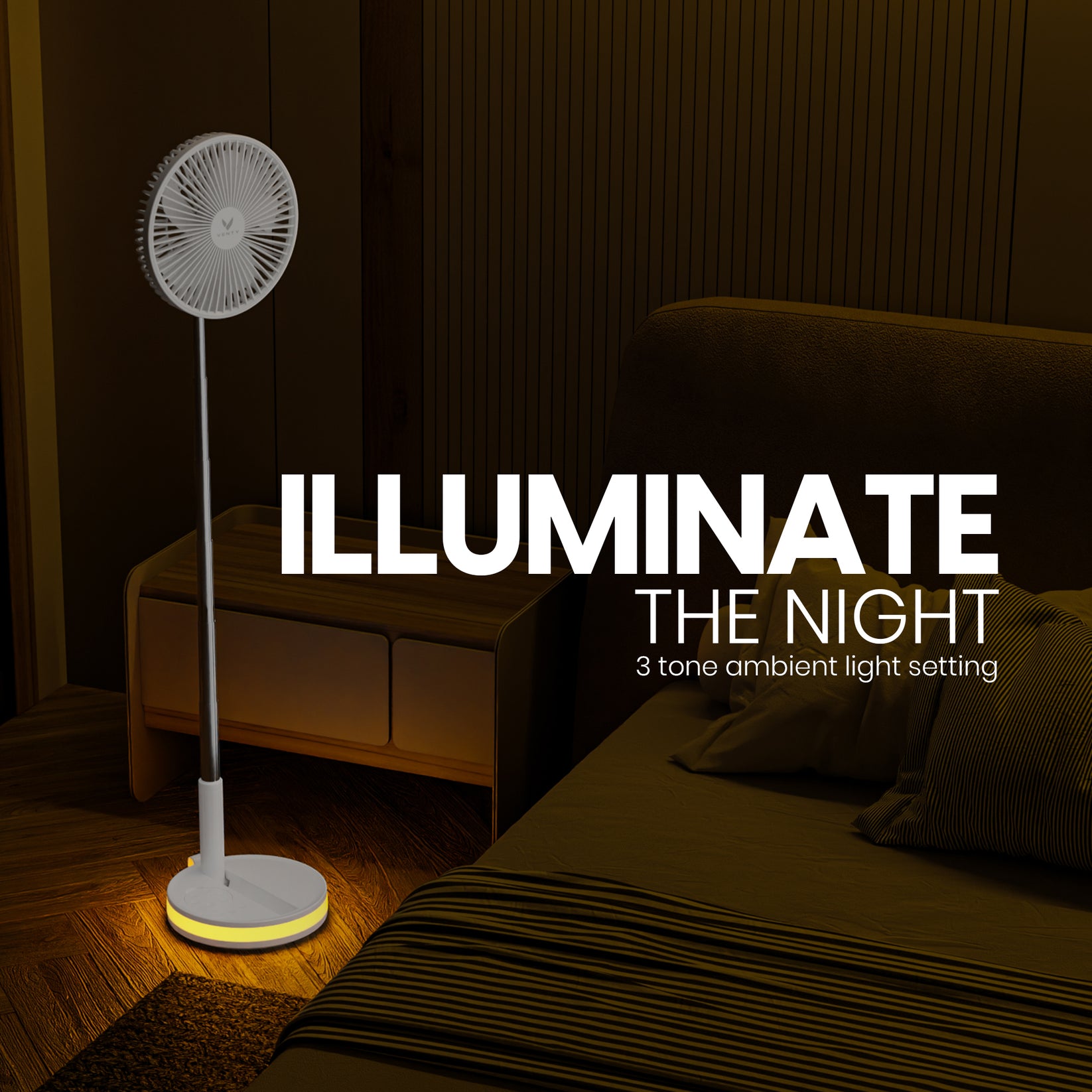 Venty Fan Rechargeable & Portable Fan - 48-Hour Battery Life – V E N T Y