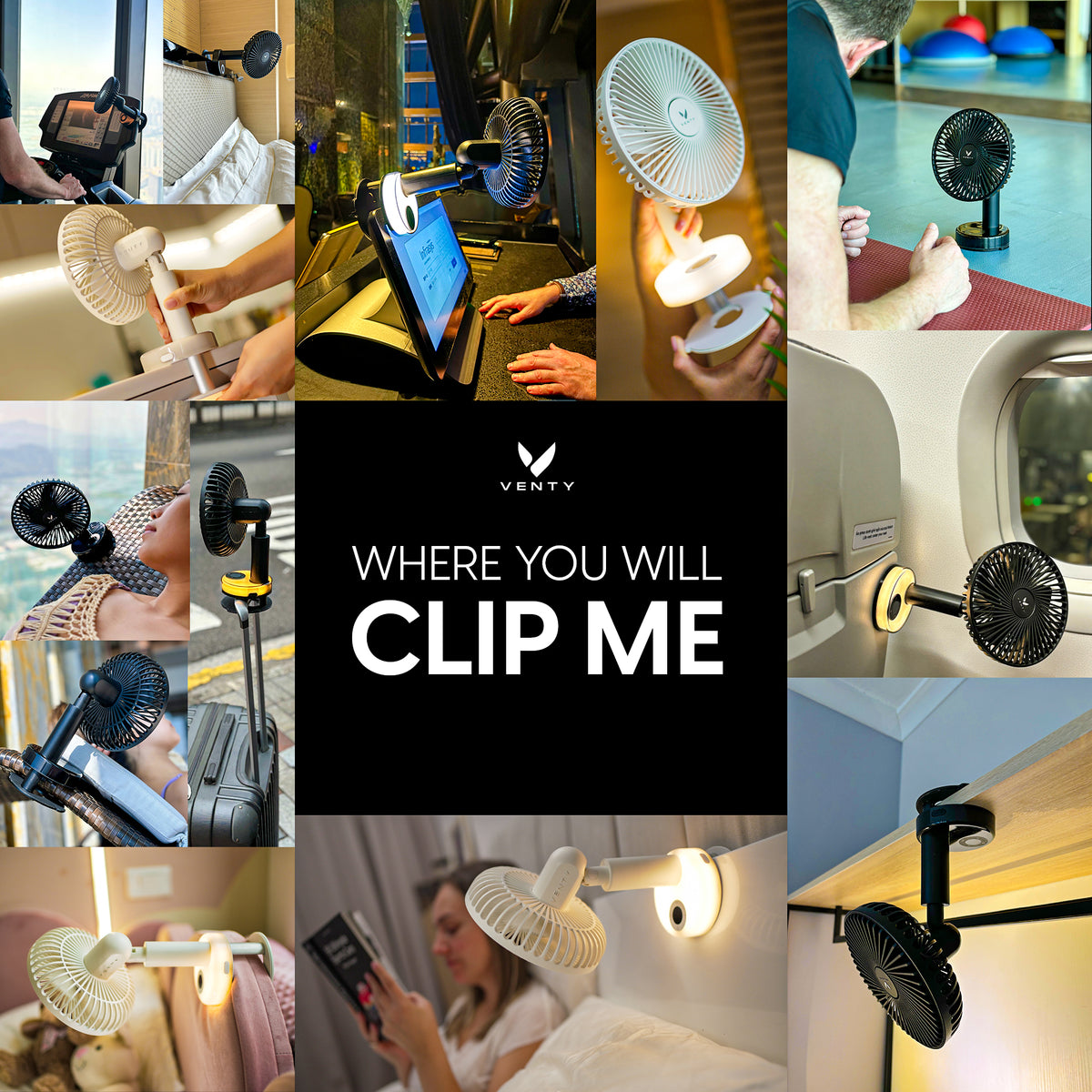 Ventilateur à pince Venty