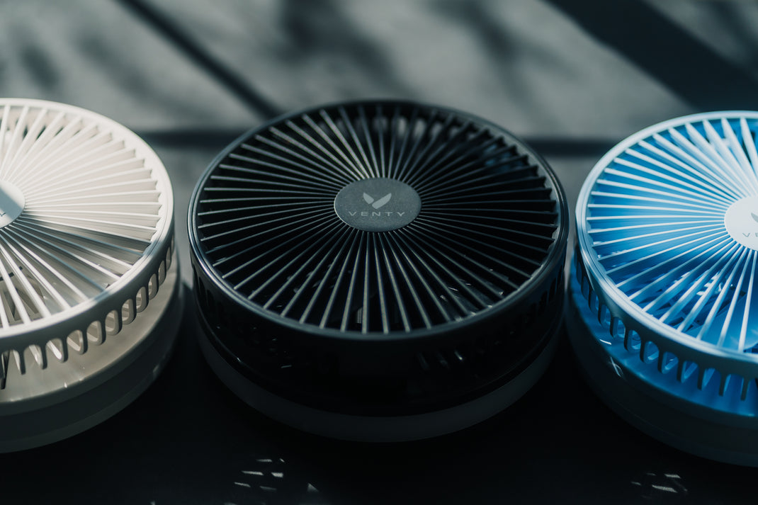 Venty Fan Rechargeable & Portable Fan - 48-Hour Battery Life – V E N T Y
