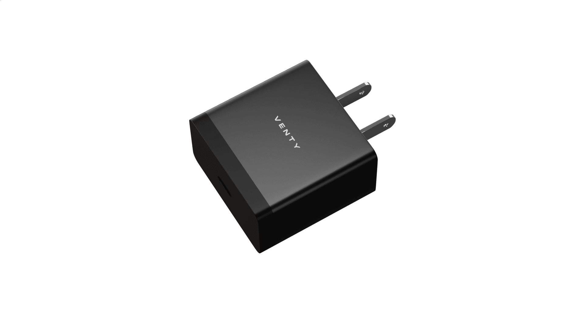 Black USB-C wall charger